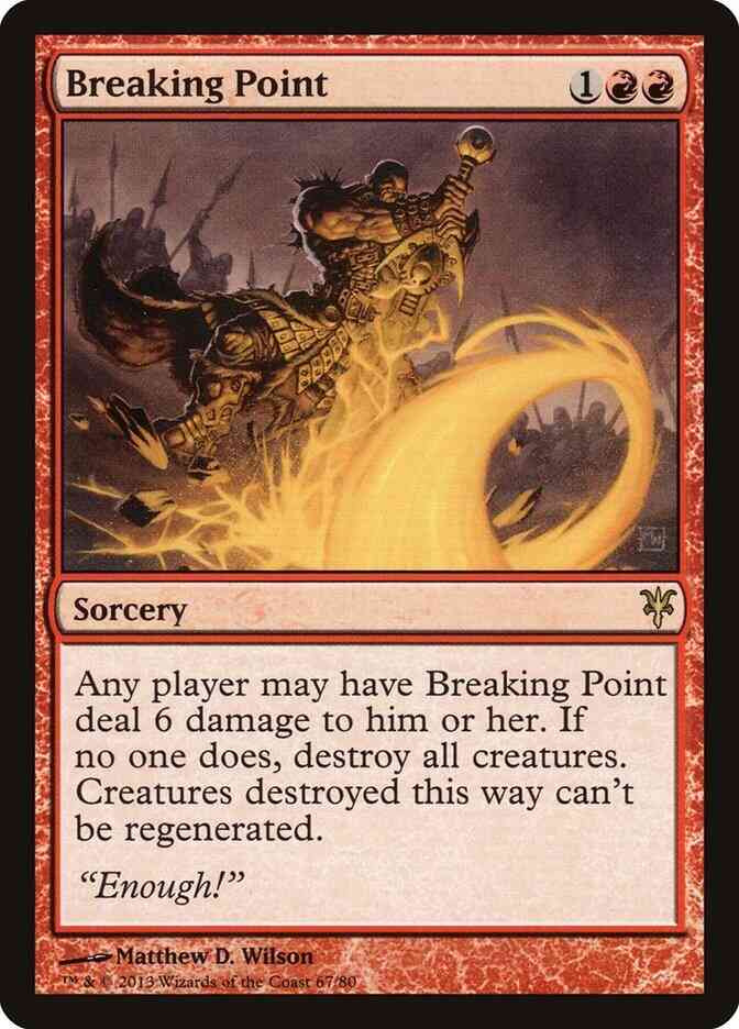 Breaking Point [67] [Duel Decks Sorin vs Tibalt] [Non-Foil]