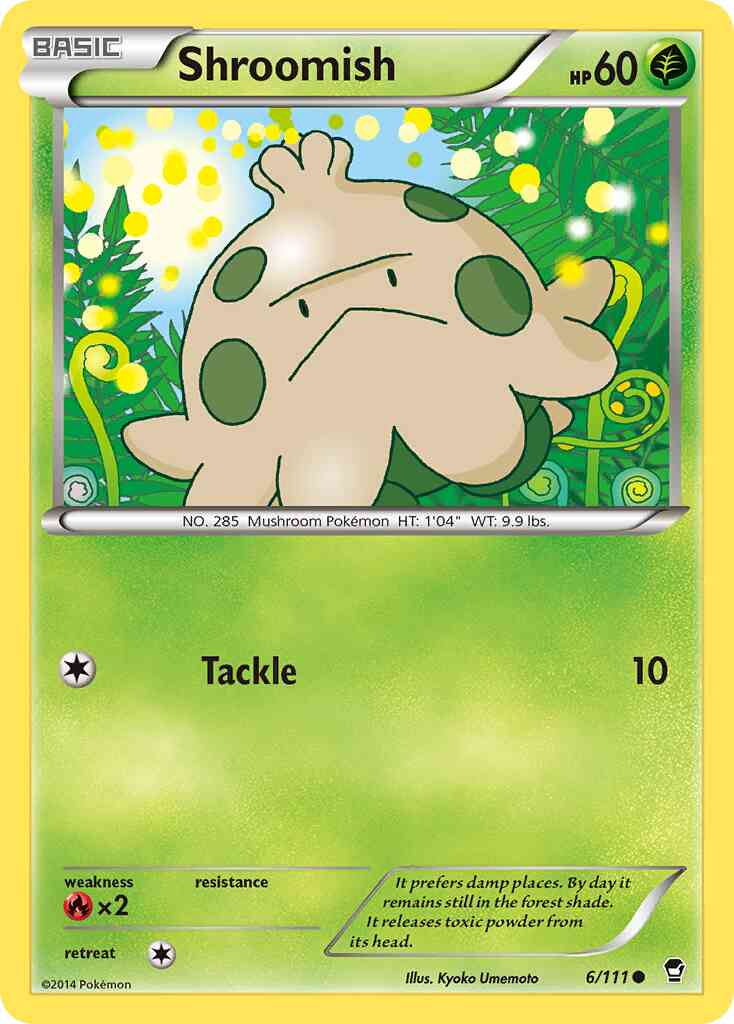 Shroomish - 6/111 - Common [xy3-6] [Reverse Holo]