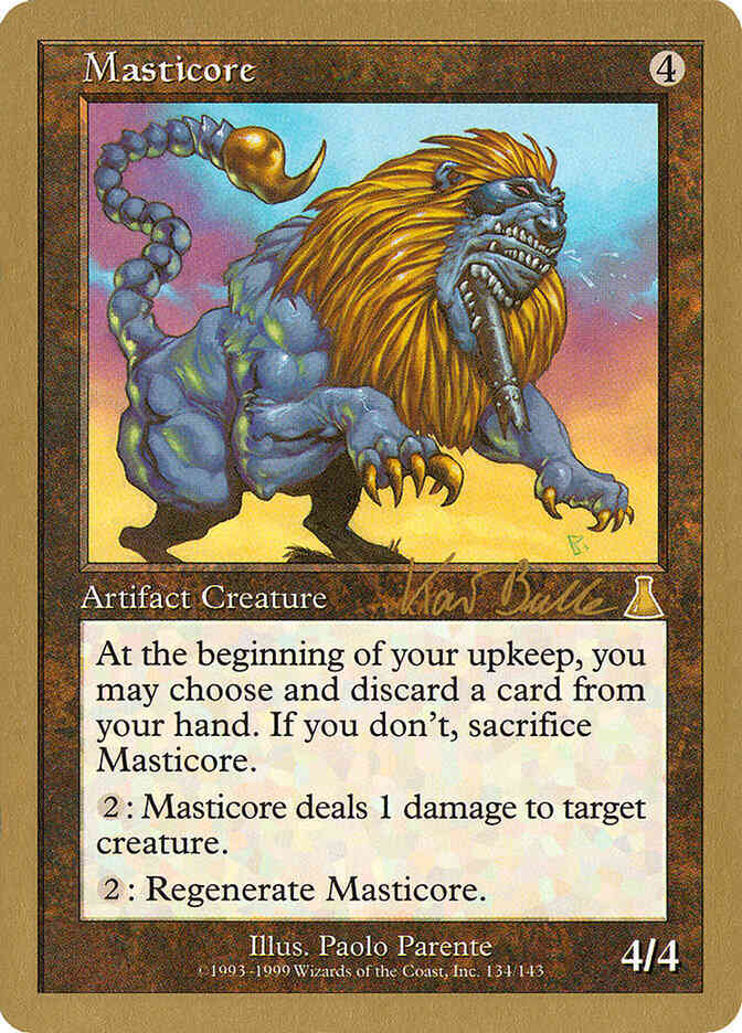 Masticore [kb143b] [Kai Budde] [World Championship Decks 1999] [Non-Foil]