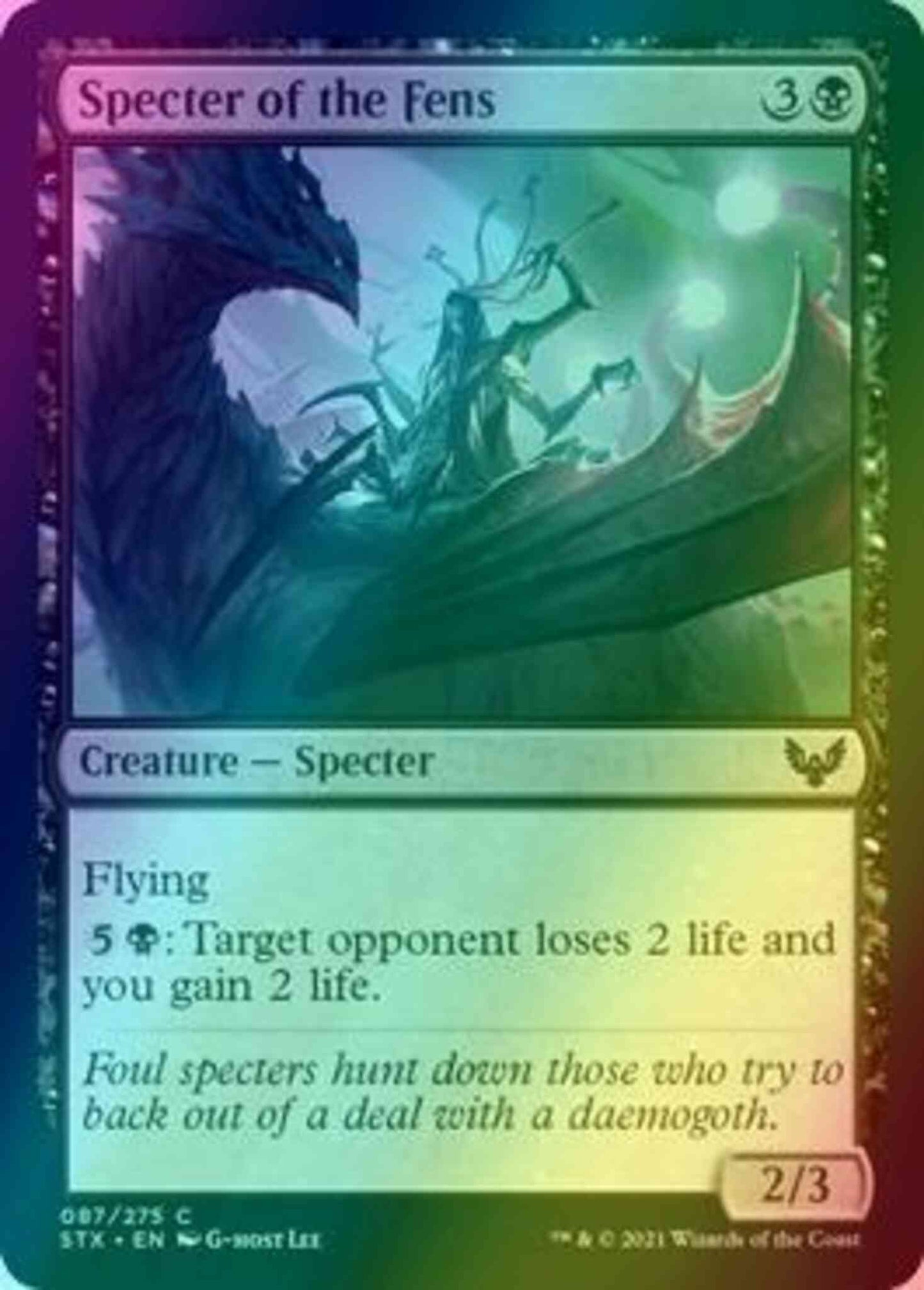 Specter of the Fens [87] [Strixhaven: School of Mages] [Foil]