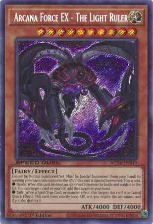 Arcana Force EX - The Light Ruler - SGX4-ENB10 - Secret Rare - 1st Edition
