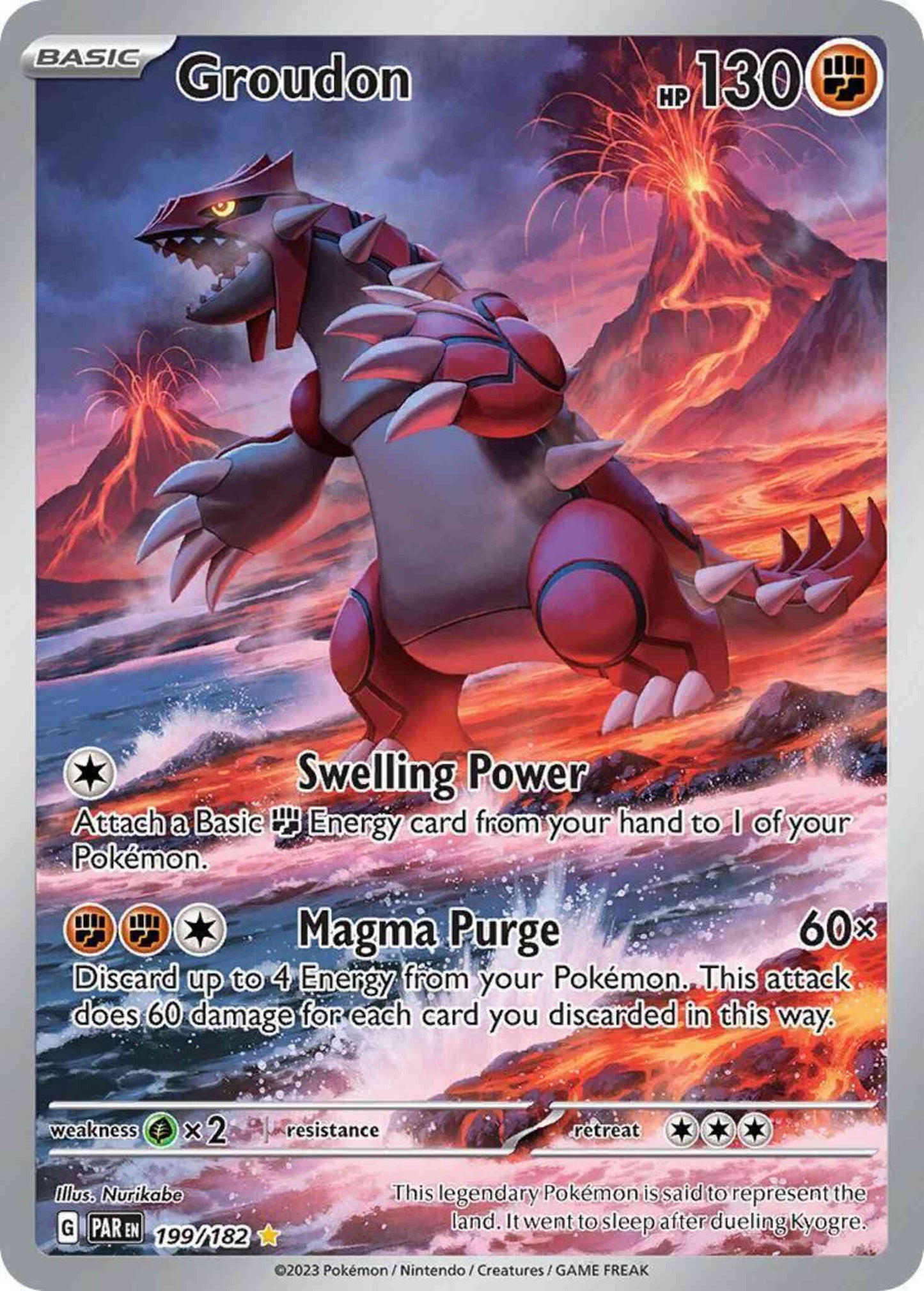 Groudon - 199/182 - Illustration Rare [sv04-199] [Ultra]