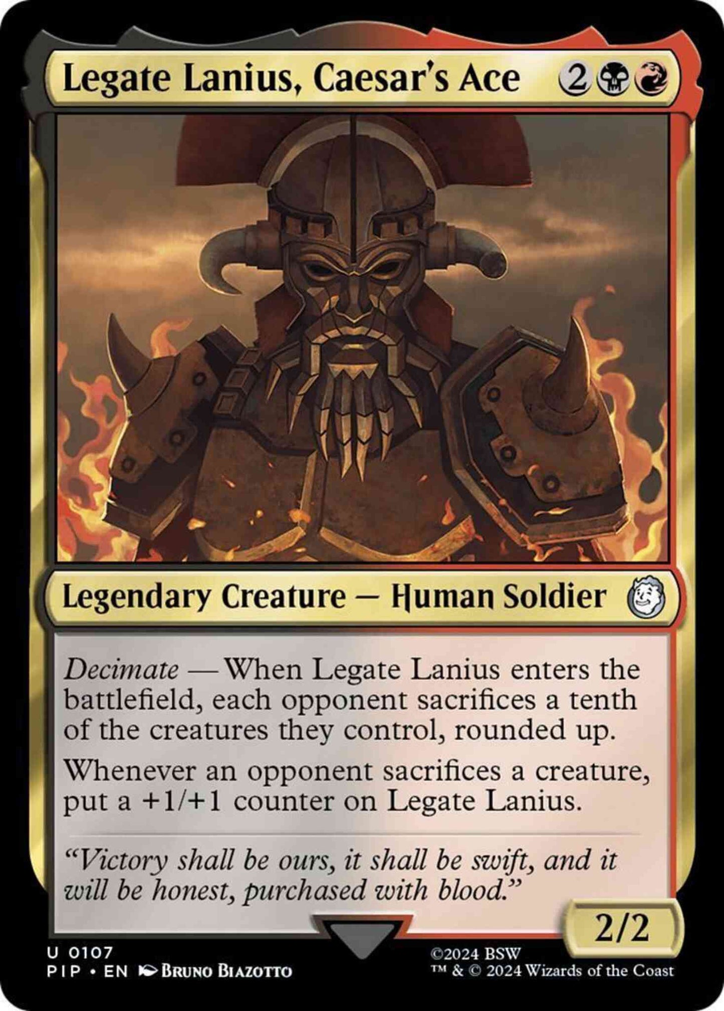Legate Lanius, Caesar's Ace [107] [Fallout] [Non-Foil]