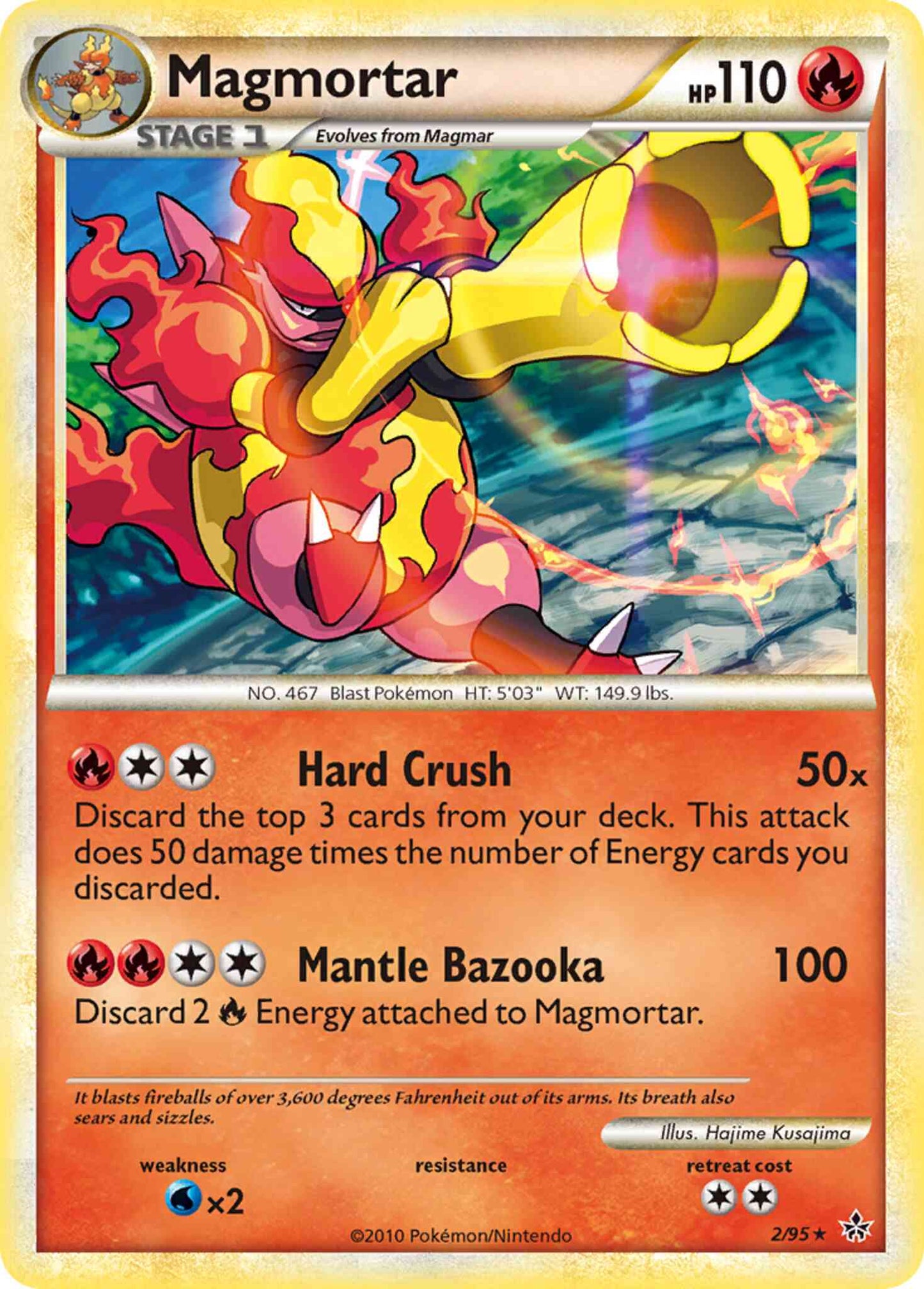 Magmortar - 2/95 - Rare Holo [hgss2-2] [Holo]
