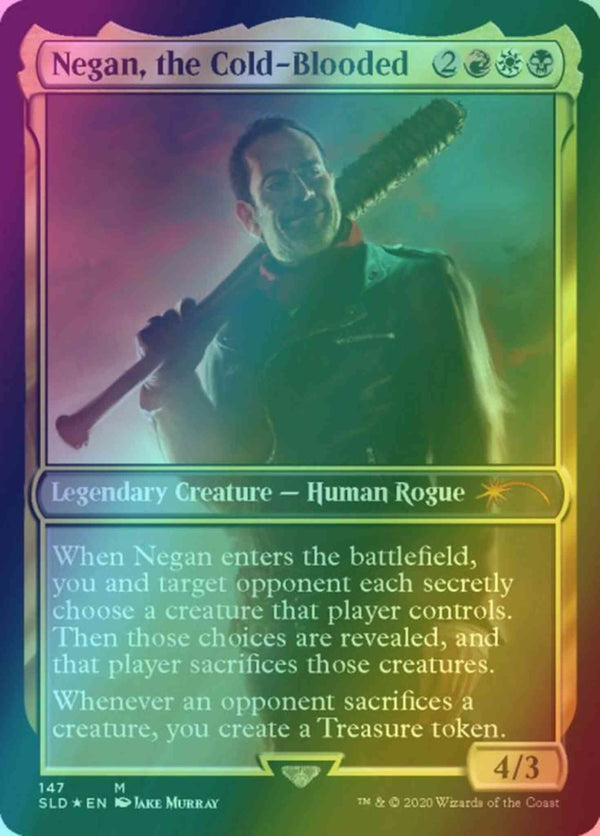 Negan, the Cold-Blooded [0147] [Full Art] [Walking Dead] [Secret Lair Drop] [Foil]