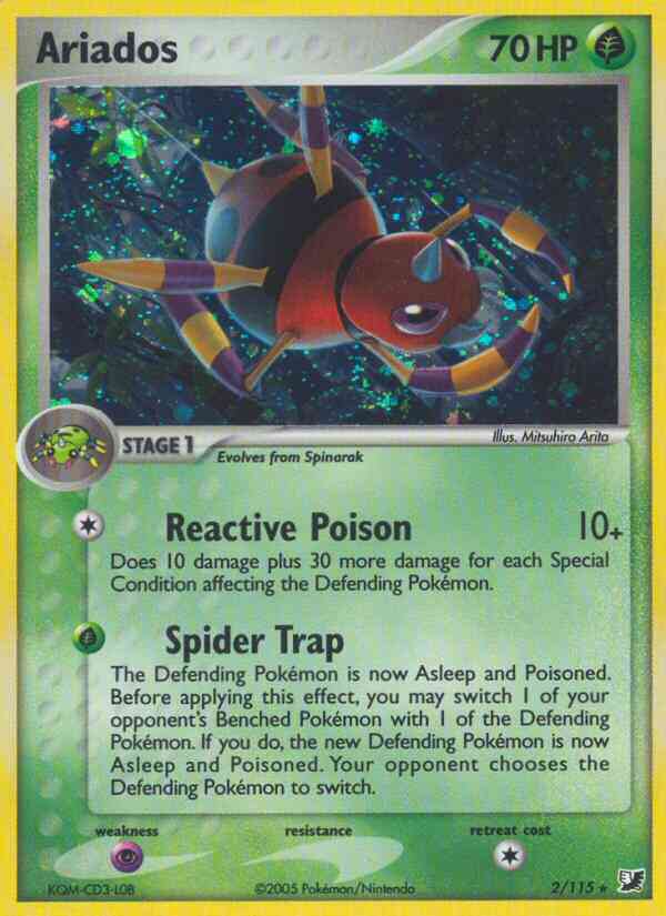 Ariados - 2/115 - Rare Holo [ex10-2] [Reverse Holo]