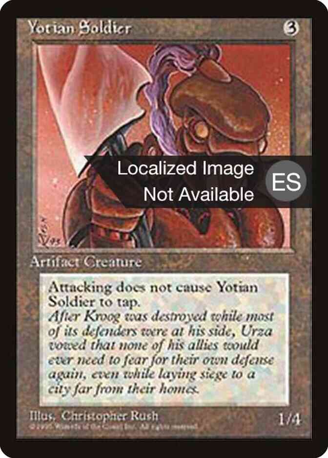 Yotian Soldier - Portuguese [360] [Fourth Edition Black Border: Portuguese] [Non-Foil]