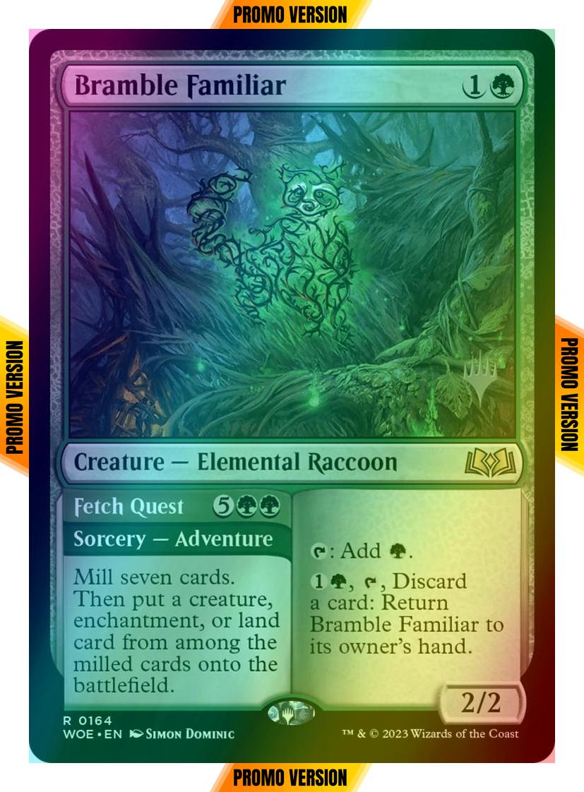 Bramble Familiar // Fetch Quest [164p] [Promo Pack] [Wilds of Eldraine: Promos] [Foil]