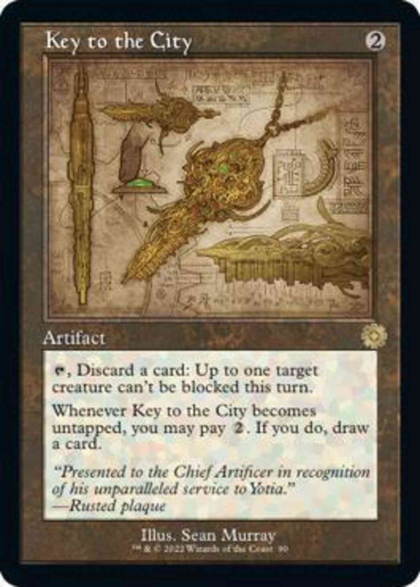 Key to the City [90] [Retro Frame] [Schematic] [The Brothers' War Retro Artifacts] [Non-Foil]