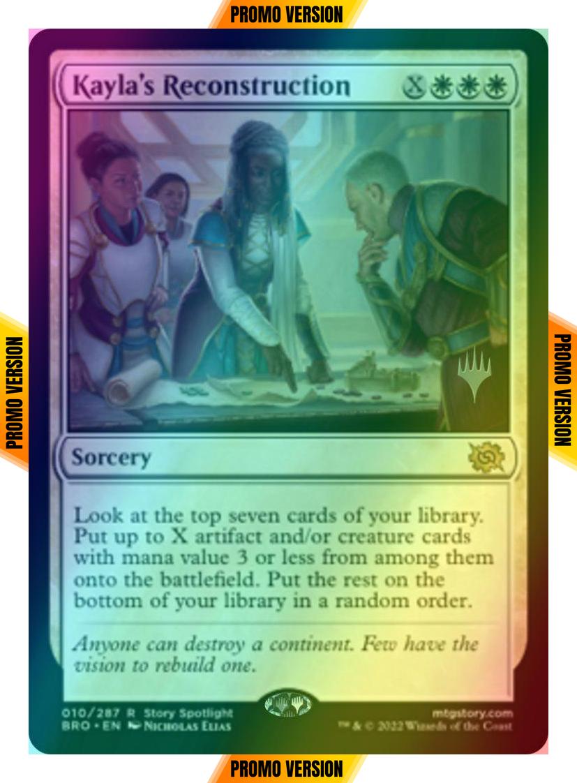 Kayla's Reconstruction [10p] [Promo Pack] [The Brothers' War: Promos] [Foil]