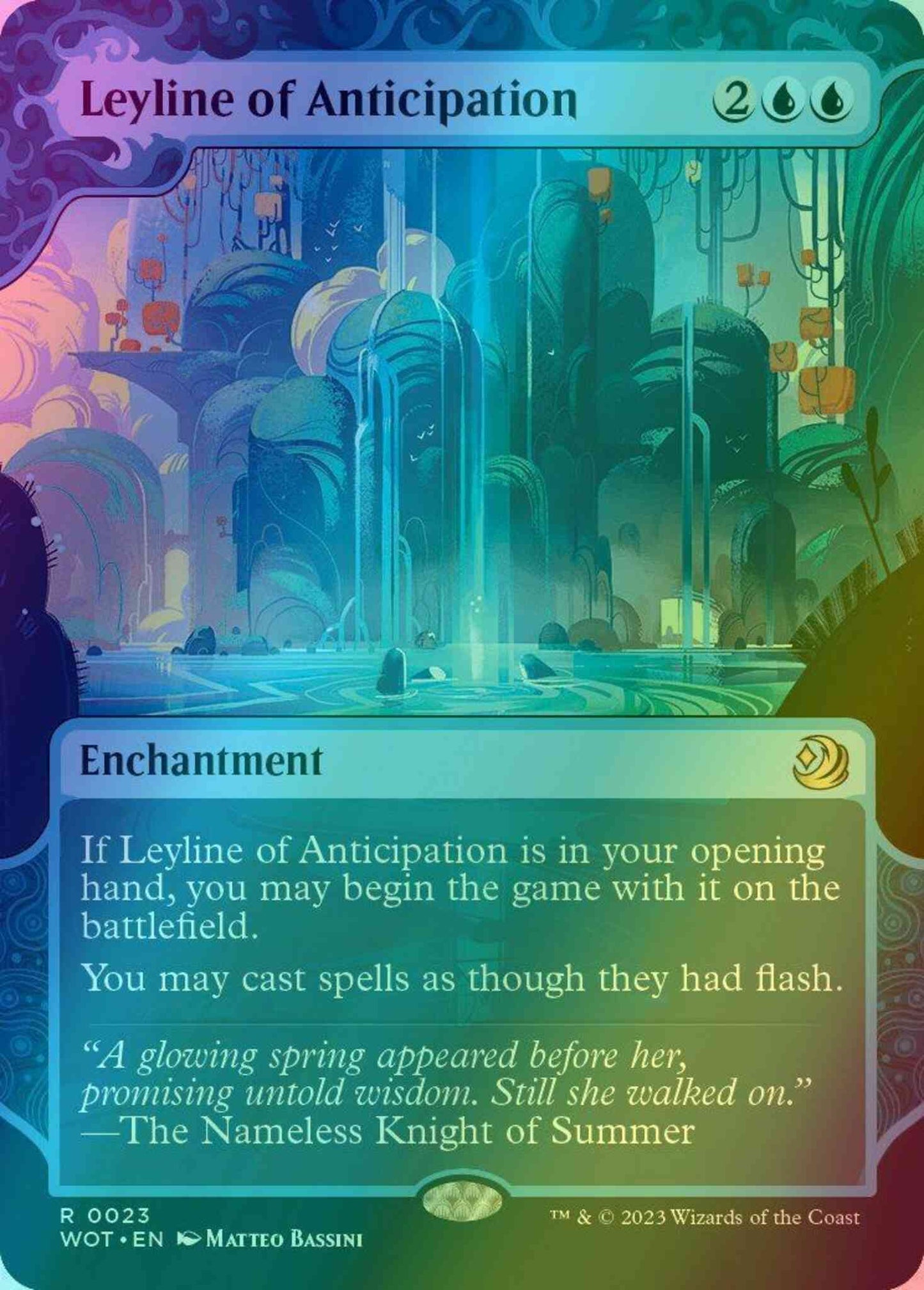 Leyline of Anticipation [23] [Enchanting Tale Showcase] [Wilds of Eldraine: Enchanting Tales] [Foil]