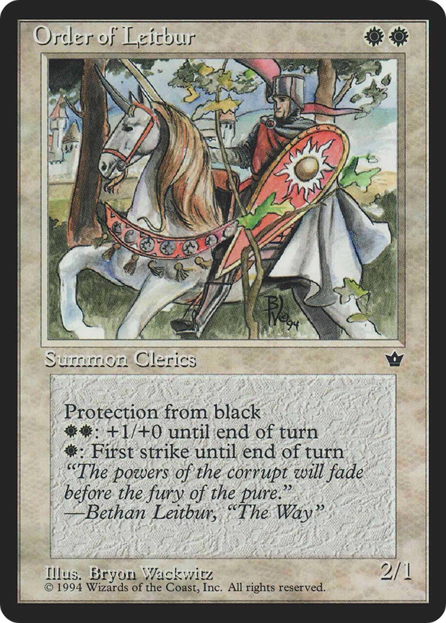 Order of Leitbur [Male Knight] [16b] [Fallen Empires] [Non-Foil]