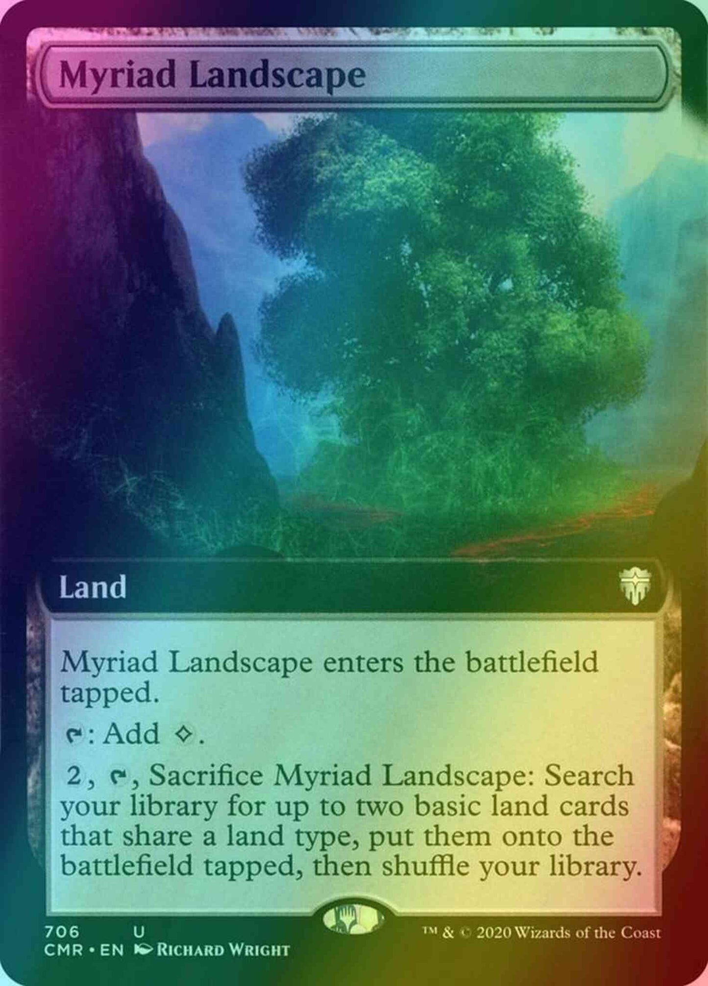 Myriad Landscape [706] [Extended Art] [Commander Legends] [Foil]