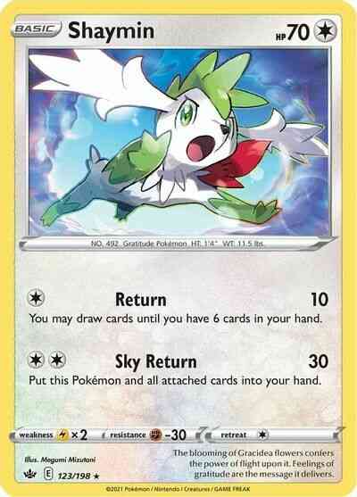 Shaymin - 123/198 - Rare Holo [swsh6-123] [Reverse Holo]