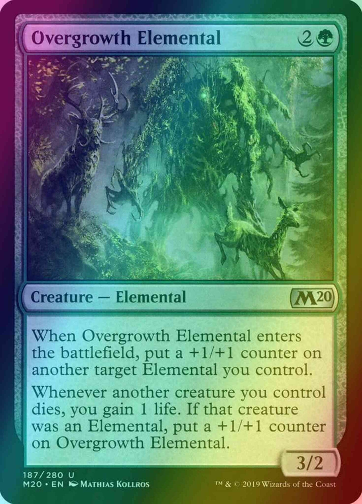 Overgrowth Elemental [187] [Core Set 2020] [Foil]