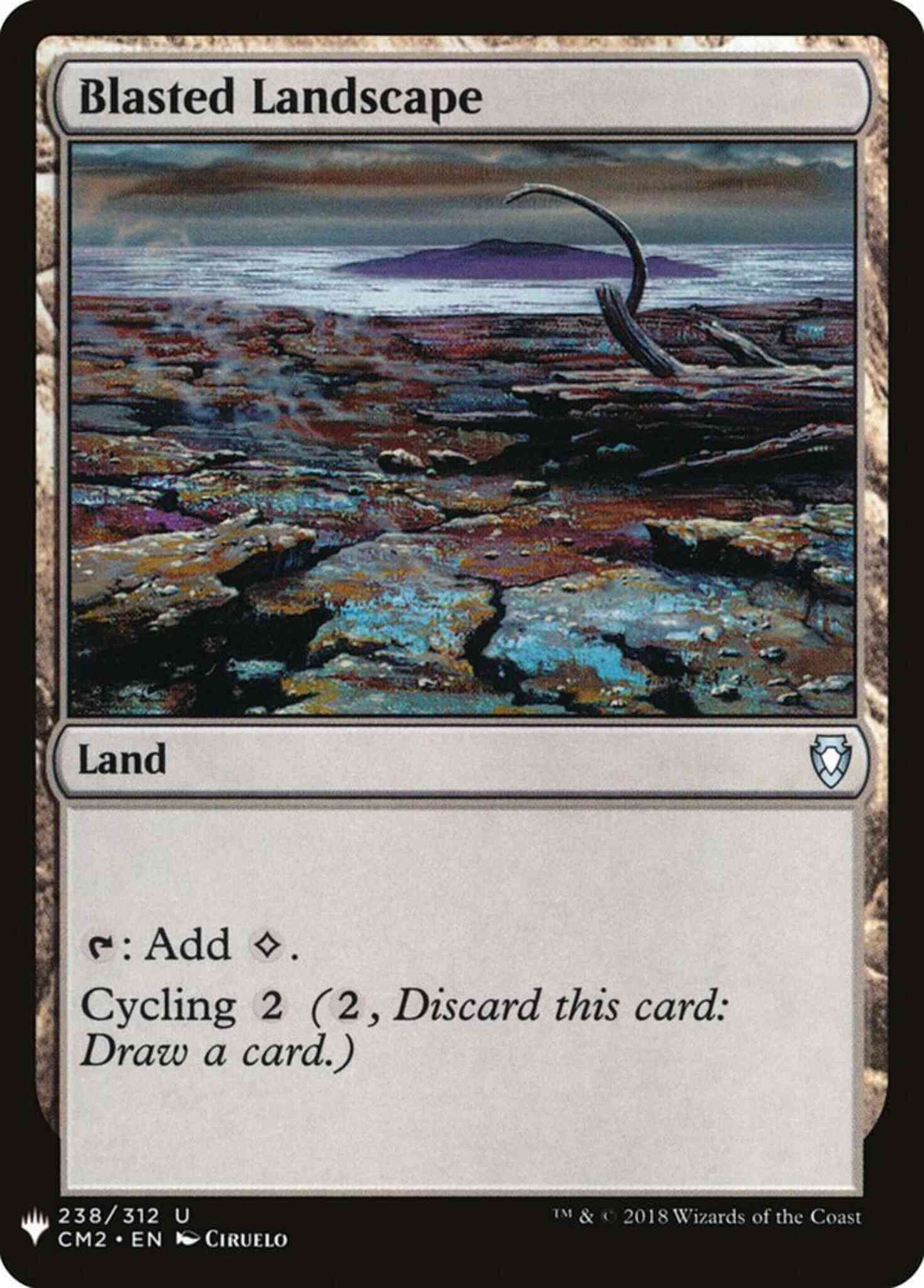 Blasted Landscape [CM2-238] [The List] [Non-Foil]