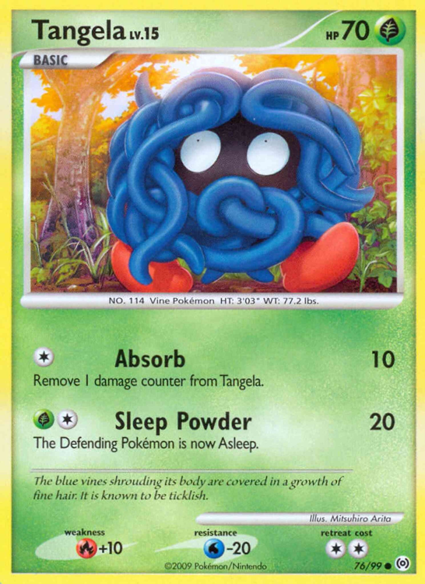 Tangela - 76/99 - Common [pl4-76] [Reverse Holo]