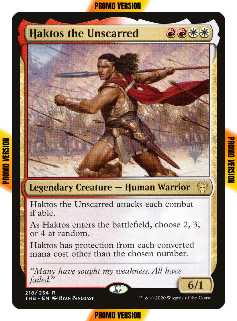 Haktos the Unscarred [218p] [Promo Pack] [Theros Beyond Death Promos] [Non-Foil]