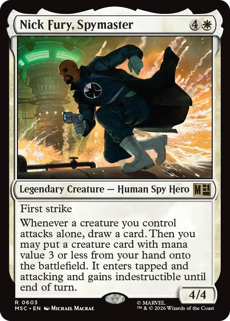 Nick Fury, Spymaster [603] [Jumpstart] [Marvel Super Heroes: Commander] [Non-Foil]