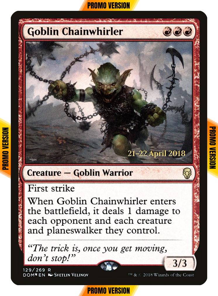Goblin Chainwhirler [129s] [Dominaria Promos] [Foil]