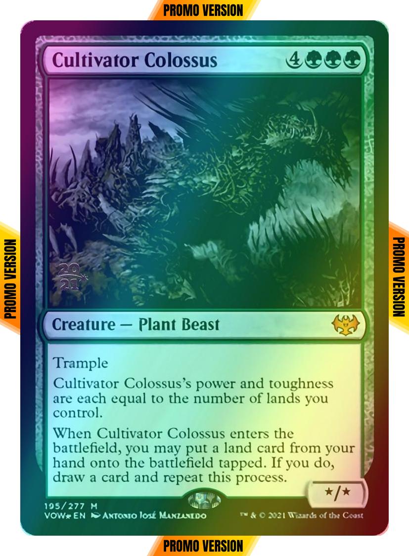 Cultivator Colossus [Prerelease] [195s] [Innistrad: Crimson Vow: Promos] [Foil]