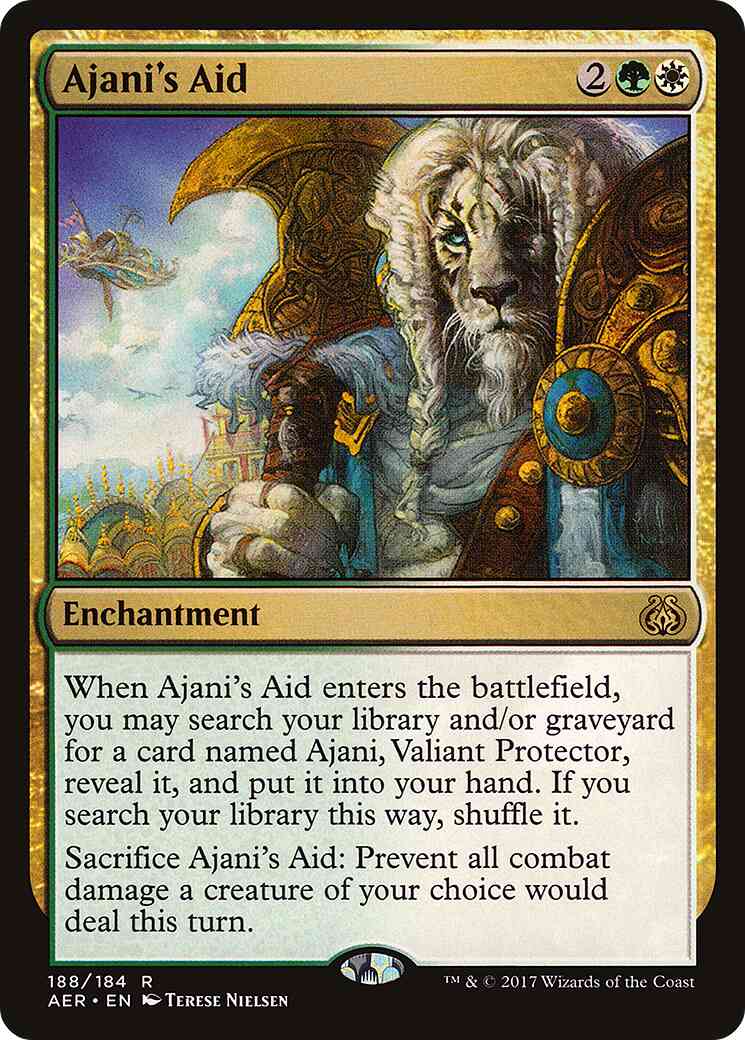 Ajani's Aid [Planeswalker Deck Exclusive] [188] [Aether Revolt] [Non-Foil]