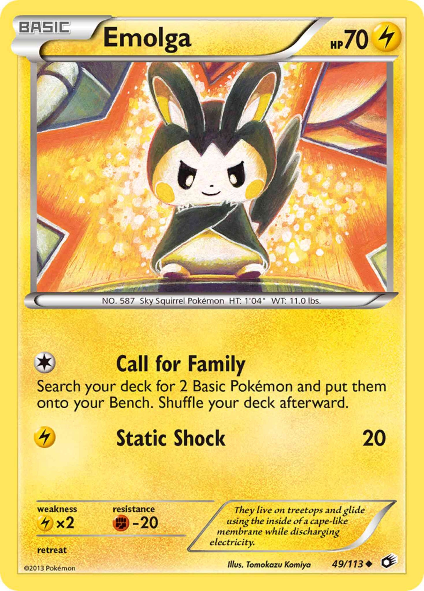 Emolga - 49/113 - Uncommon [bw11-49] [Non-Holo]