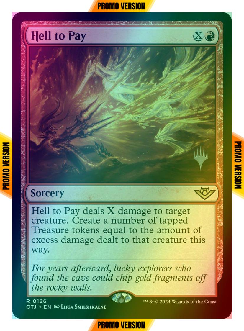 Hell to Pay [126p] [Promo Pack] [Outlaws of Thunder Junction: Promos] [Foil]