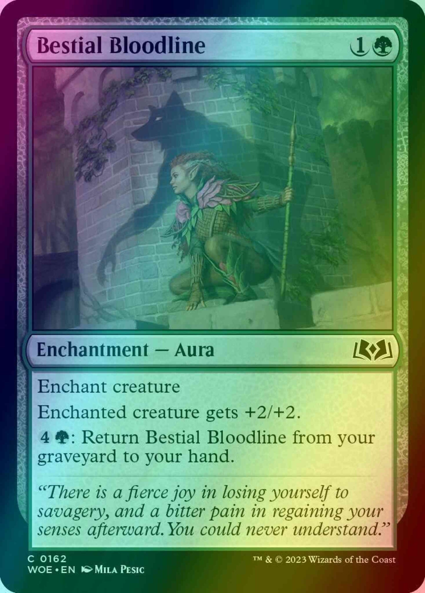Bestial Bloodline [162] [Wilds of Eldraine] [Foil]