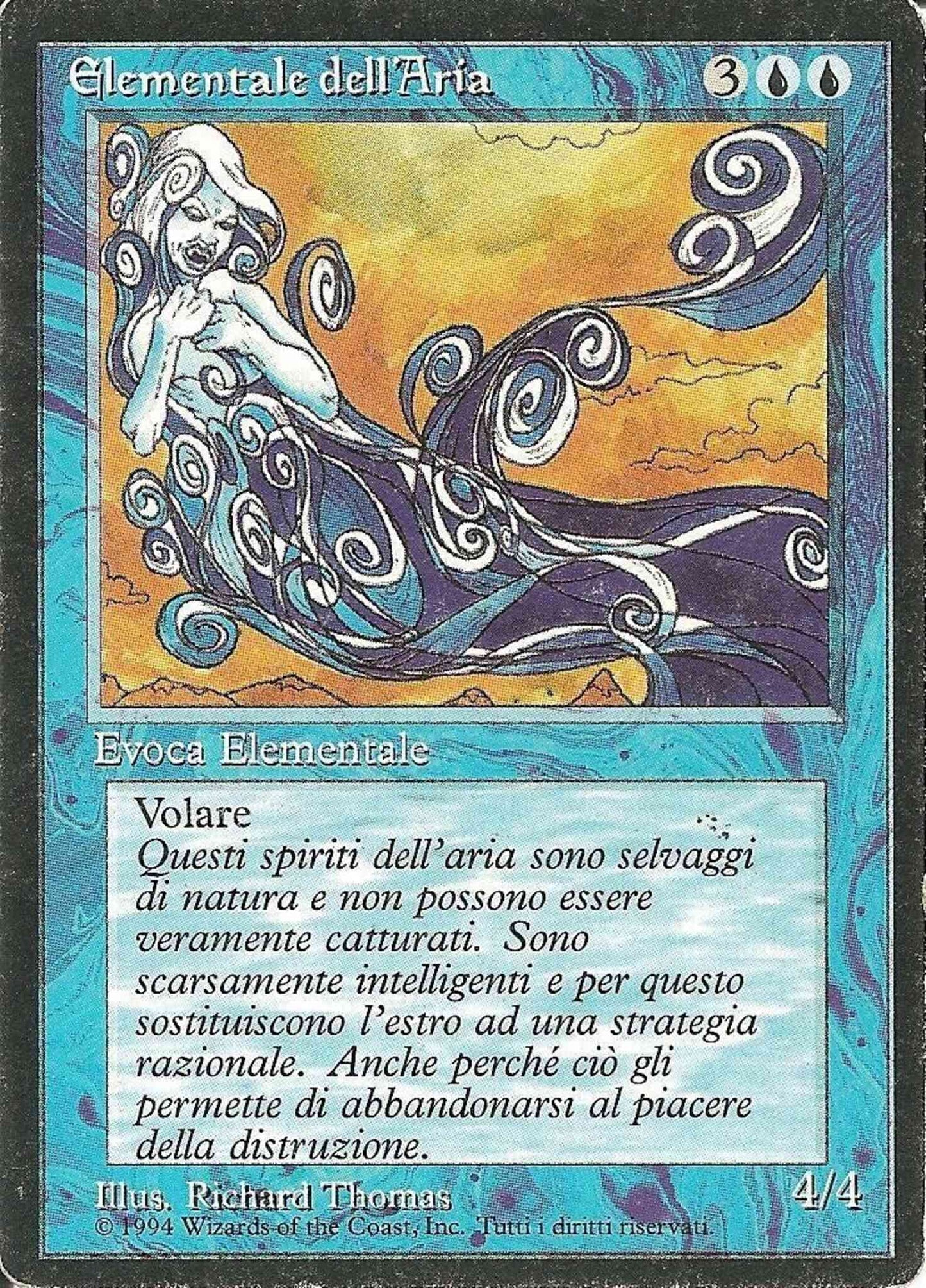Air Elemental - Italian [47] [Foreign Black Border: Italian] [Non-Foil]