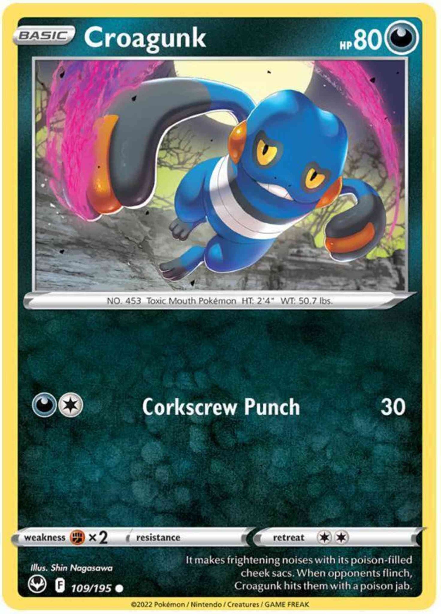 Croagunk - 109/195 - Common [swsh12-109] [Non-Holo]