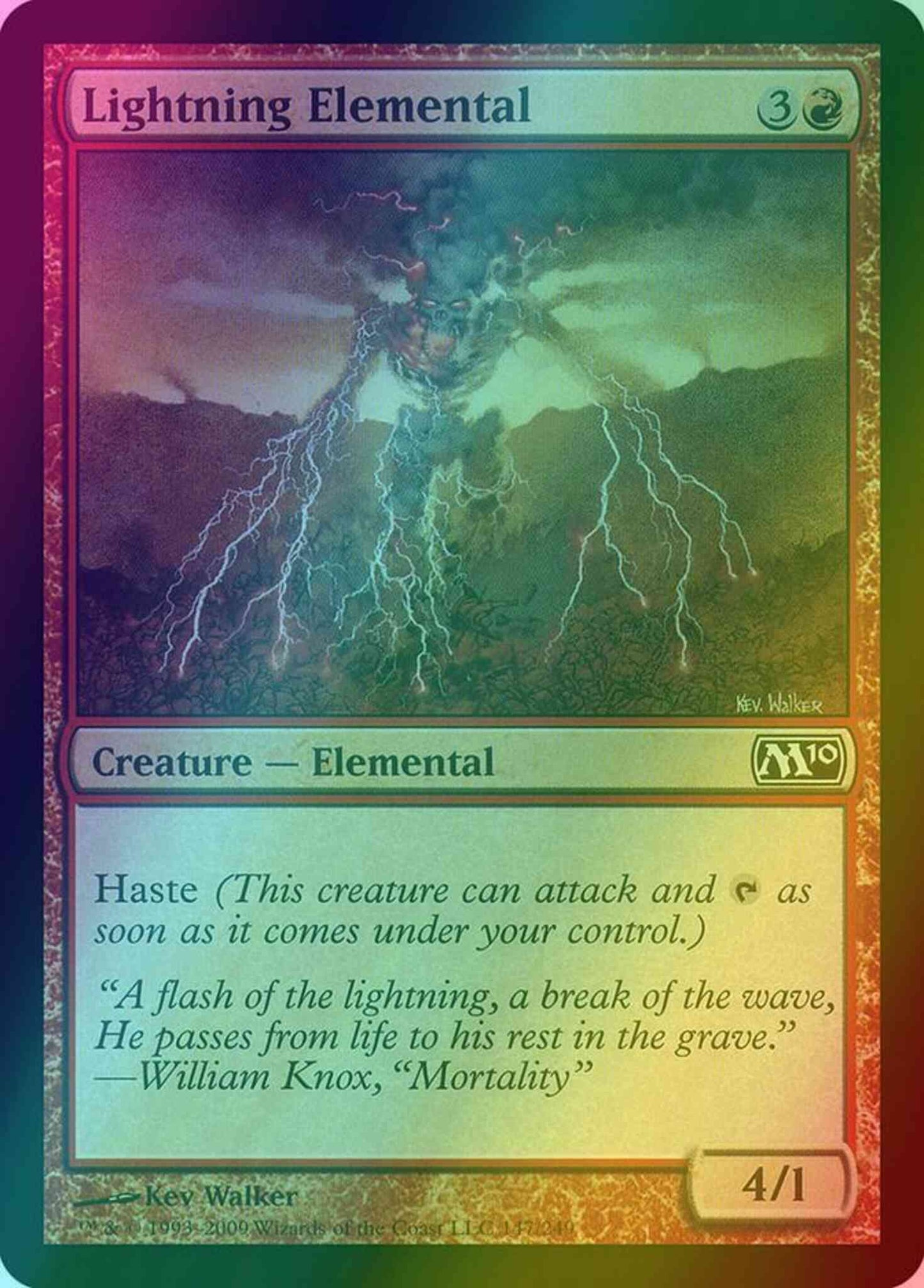 Lightning Elemental [147] [Magic 2010] [Foil]