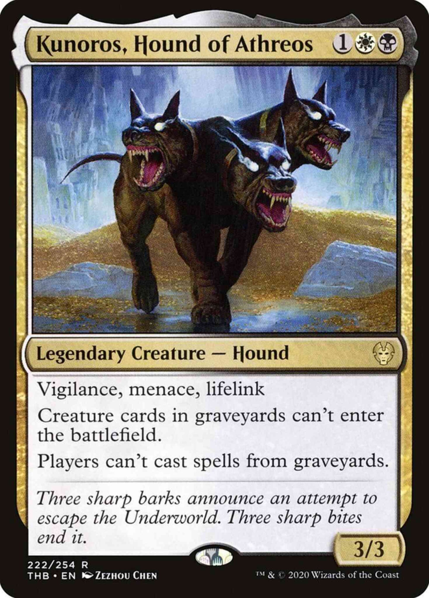 Kunoros, Hound of Athreos [222] [Theros Beyond Death] [Non-Foil]