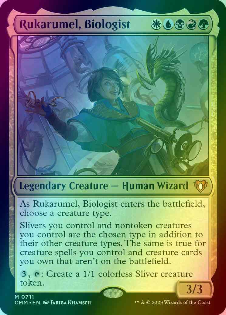 Rukarumel, Biologist [711] [Commander Masters] [Foil]