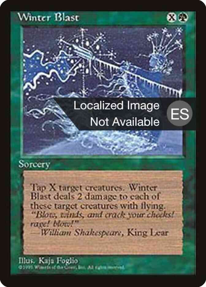 Winter Blast - Japanese [290] [Fourth Edition Black Border: Japanese] [Non-Foil]