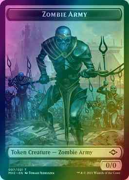 Squirrel Token (11) // Zombie Army Token (07) [Modern Horizons 2 Tokens] [Foil]