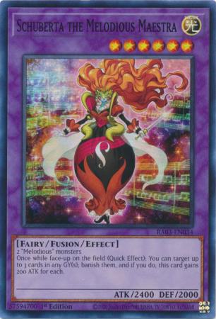 Schuberta the Melodious Maestra - RA03-EN034 - Super Rare - 1st Edition