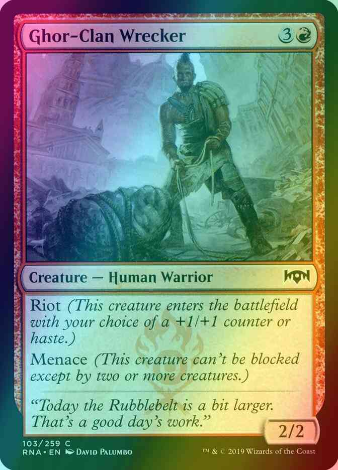 Ghor-Clan Wrecker [103] [Ravnica Allegiance] [Foil]