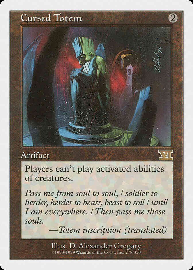 Cursed Totem [278] [Classic Sixth Edition] [Non-Foil]