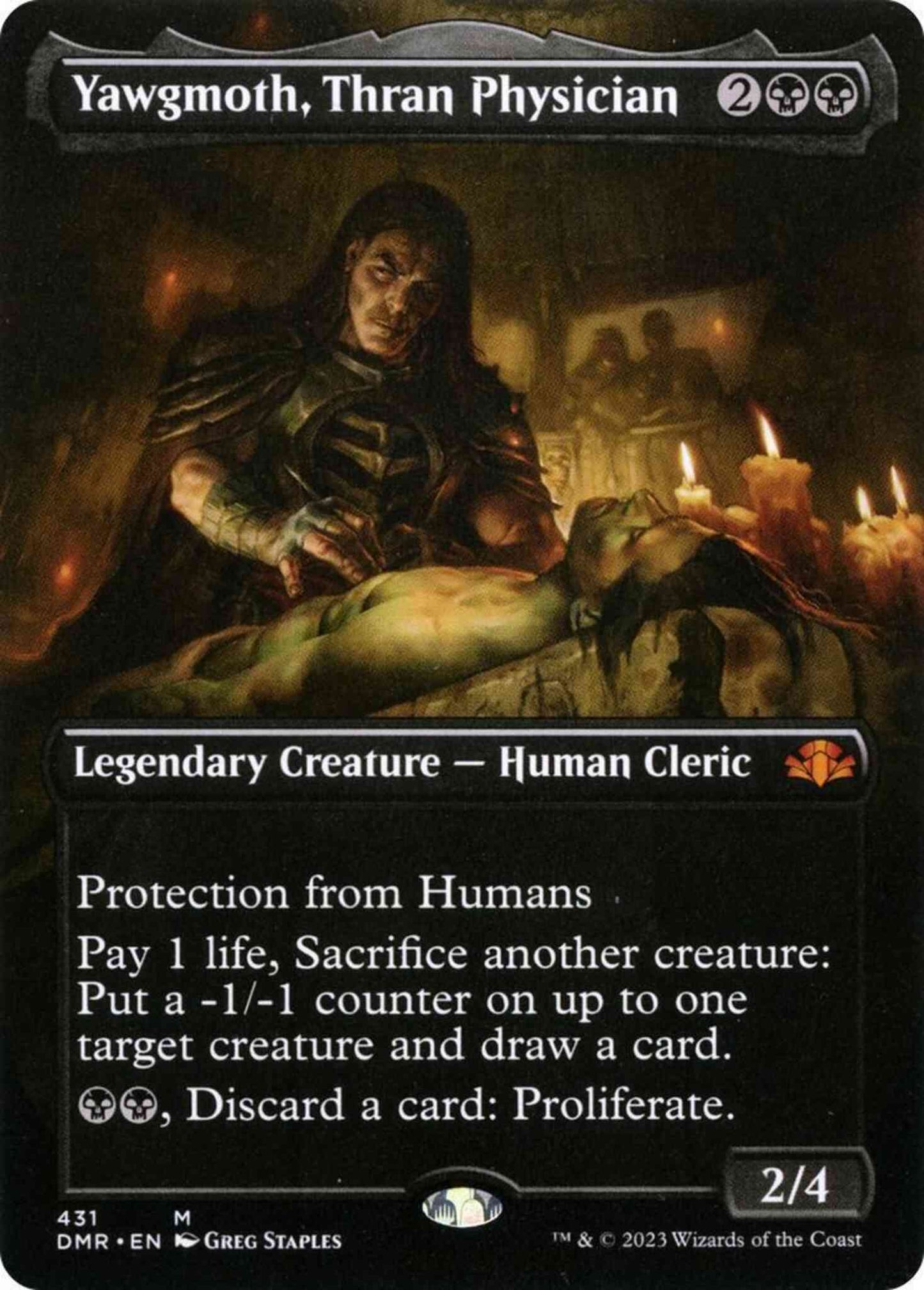 Yawgmoth, Thran Physician [431] [Borderless] [Dominaria Remastered] [Non-Foil]