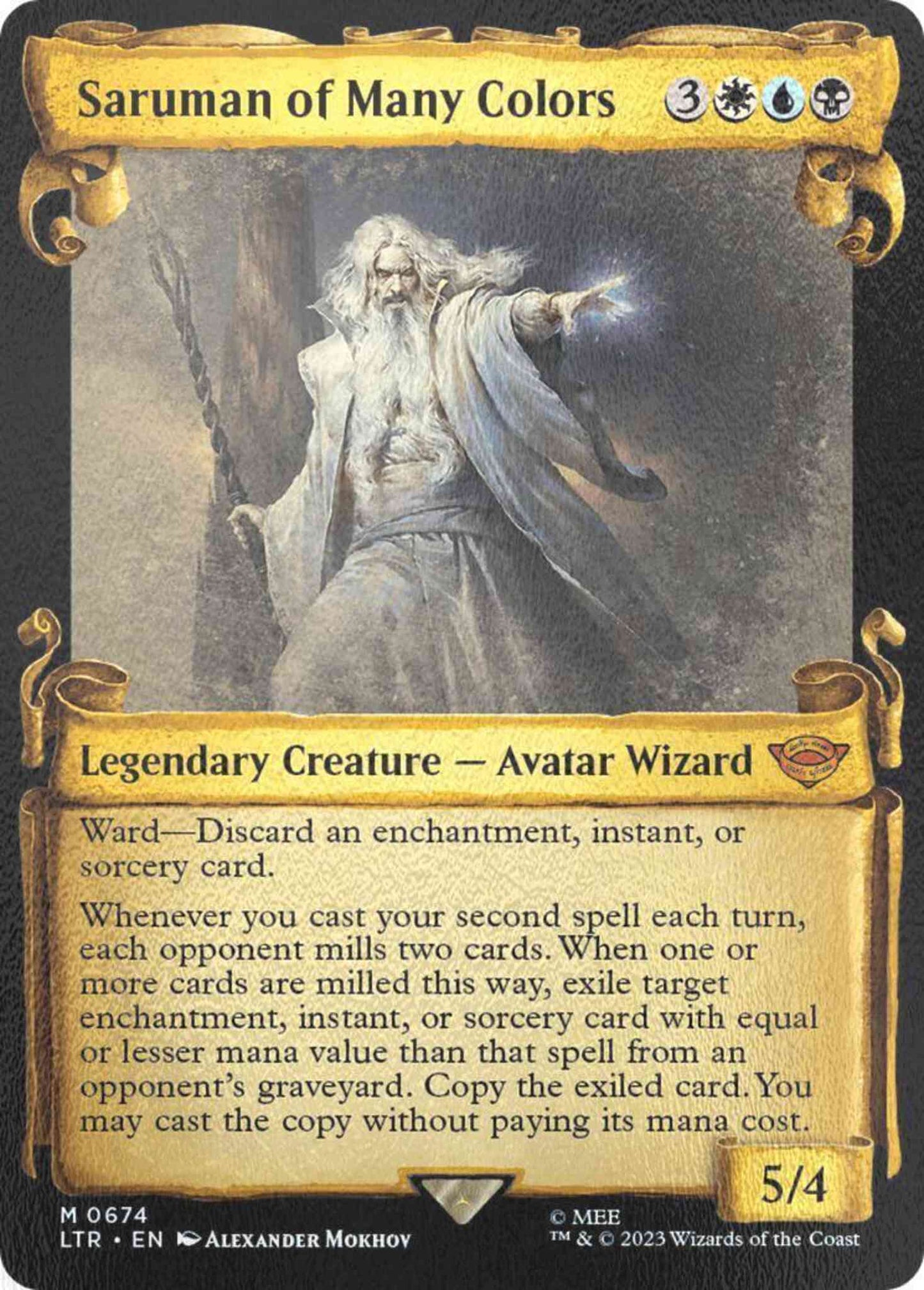 Saruman of Many Colors [674] [Scrolls Showcase] [The Lord of the Rings: Tales of Middle-earth] [Silver Foil]