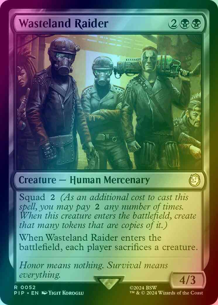 Wasteland Raider [52] [Fallout] [Foil]