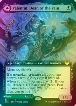 Valentin, Dean of the Vein // Lisette, Dean of the Root [333] [Extended Art] [Strixhaven: School of Mages] [Foil]