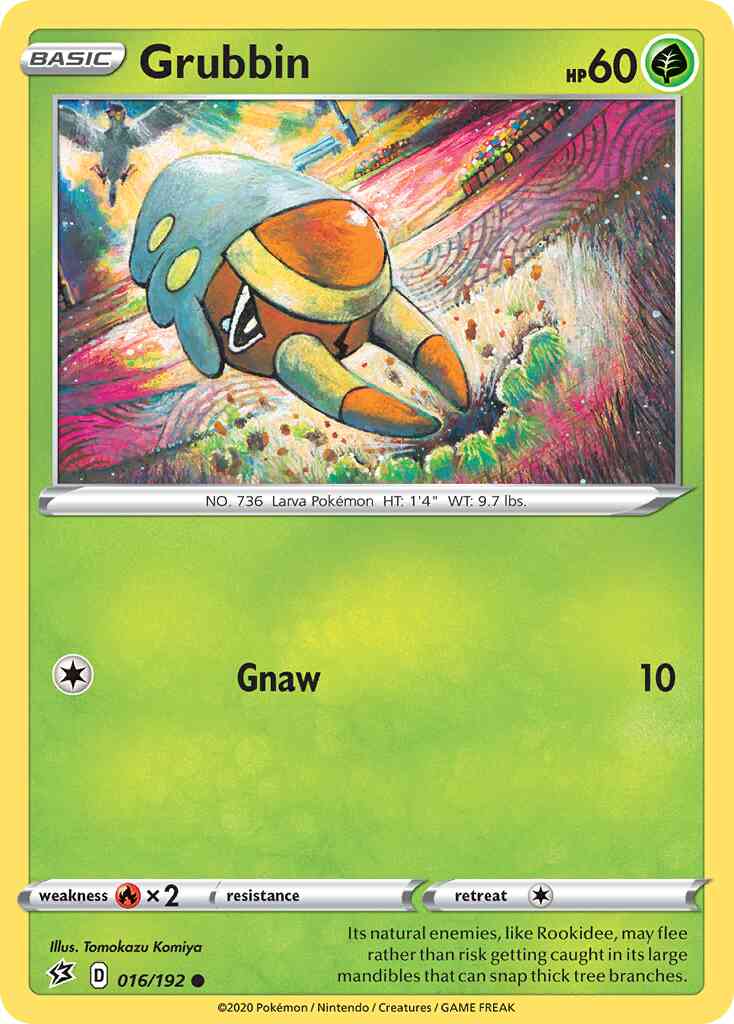 Grubbin - 016/192 - Common [swsh2-016] [Reverse Holo]