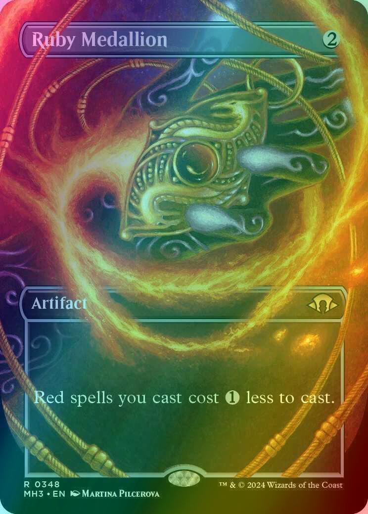 Ruby Medallion [348] [Borderless] [Frame Break] [Modern Horizons 3] [Foil]