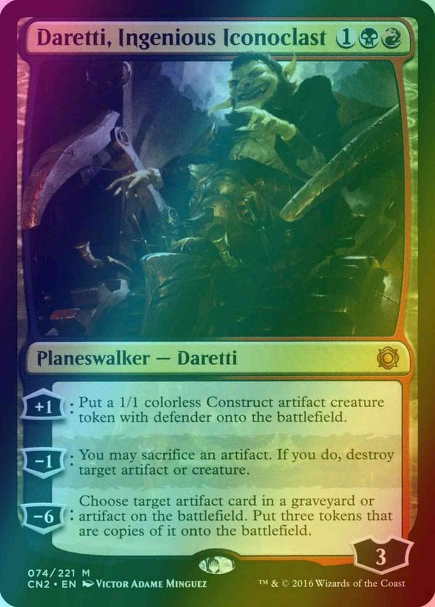 Daretti, Ingenious Iconoclast [74] [Conspiracy Take The Crown] [Foil]