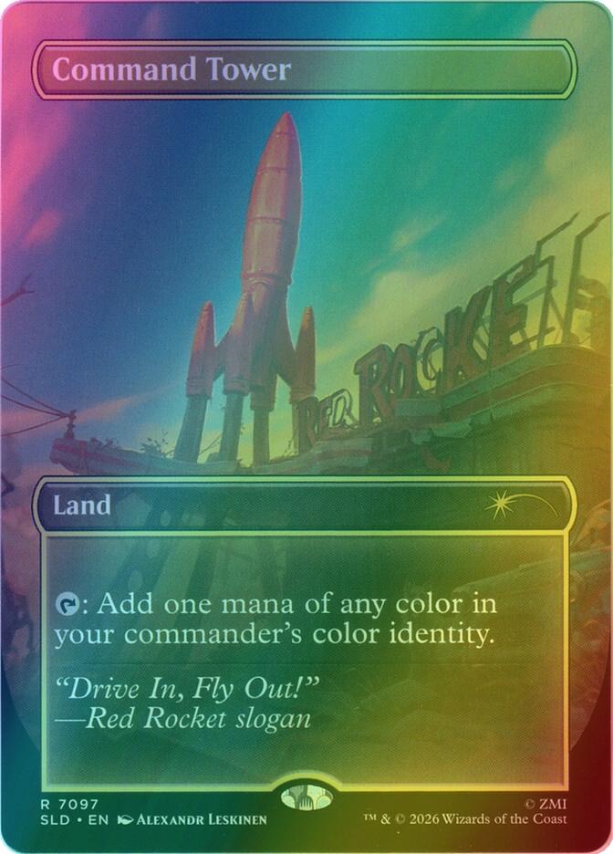 Command Tower [7097] [Borderless] [Fallout: Greet the Dog] [Secret Lair Drop] [Foil]