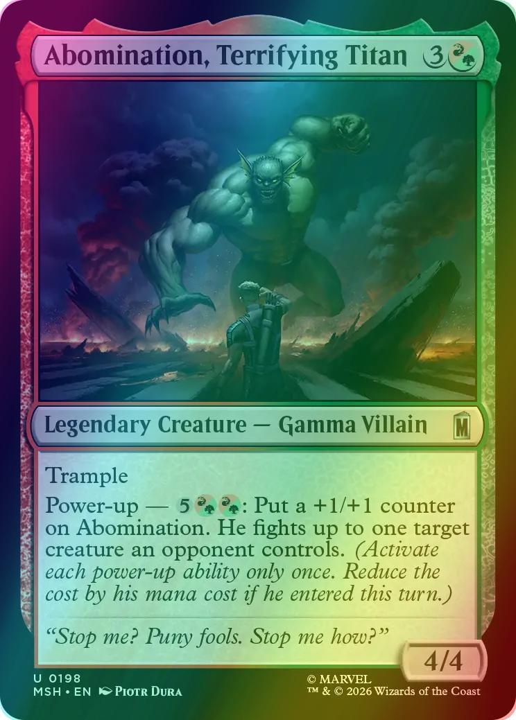 Abomination, Terrifying Titan [198] [Marvel Super Heroes] [Foil]