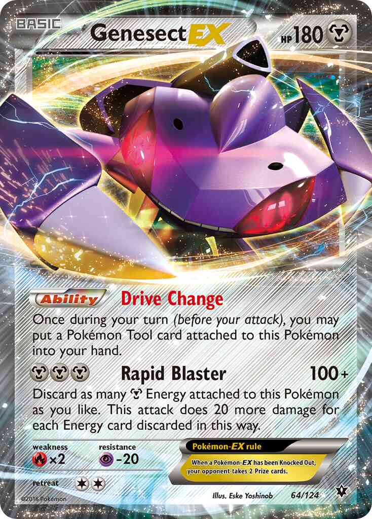 Genesect-EX - 64/124 - Rare Holo EX [xy10-64] [Ultra]