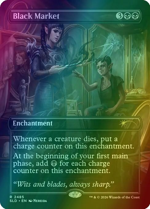 Black Market [2485] [Borderless] [D&D: Shadowheart's Devotion] [Secret Lair Drop] [Foil]
